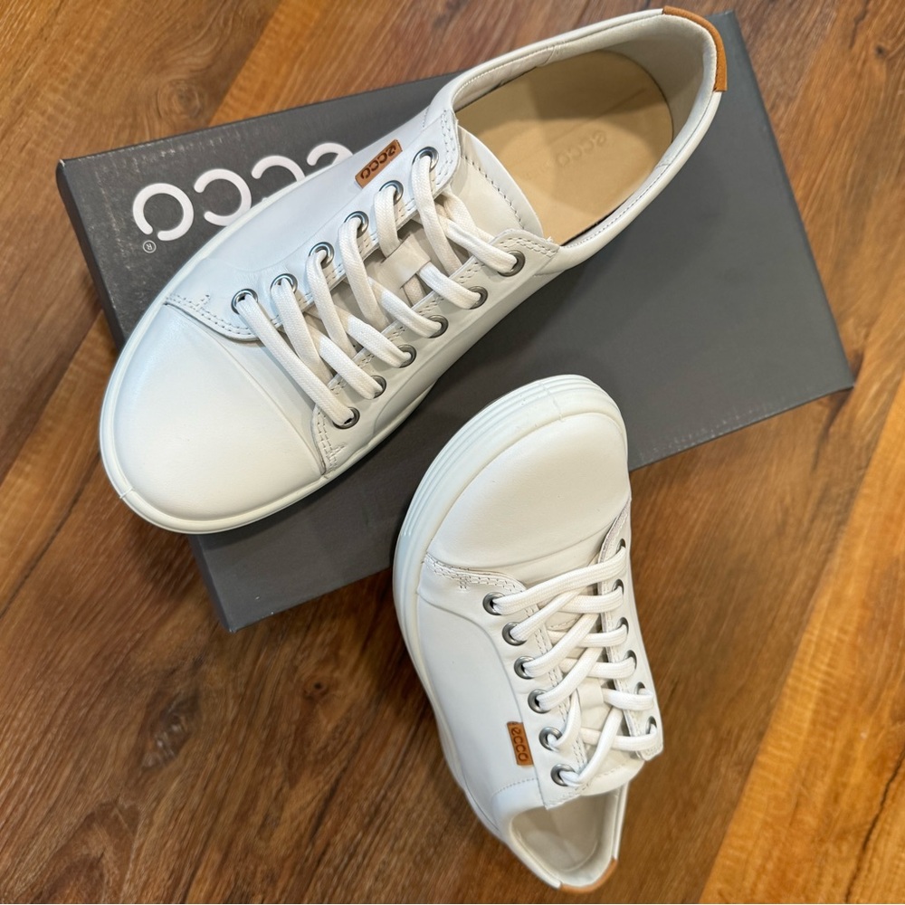Ecco all leather sneakers